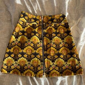 Paisley mini skirt
